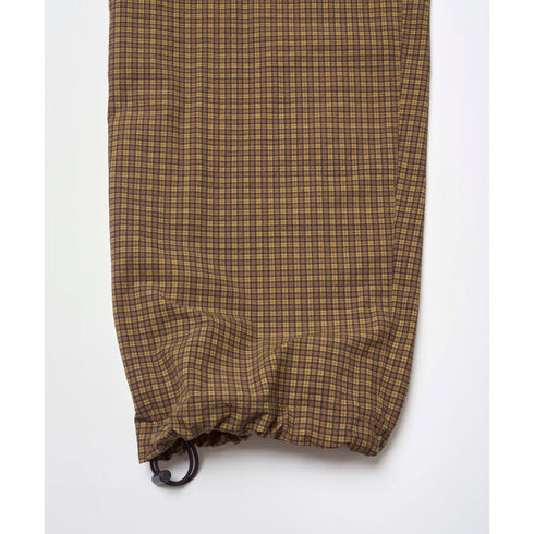 Gramicci Mini Check Nylon Pant - Brown Check - Streetart.fr