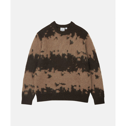 Gramicci Mohair Splatter Sweater - Taupe Splatter - Streetart.fr