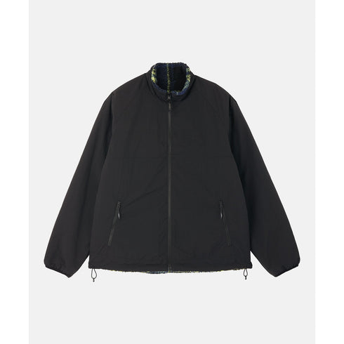 Gramicci Reversible Sherpa Plaid Jacket - Plaid / Black - Streetart.fr
