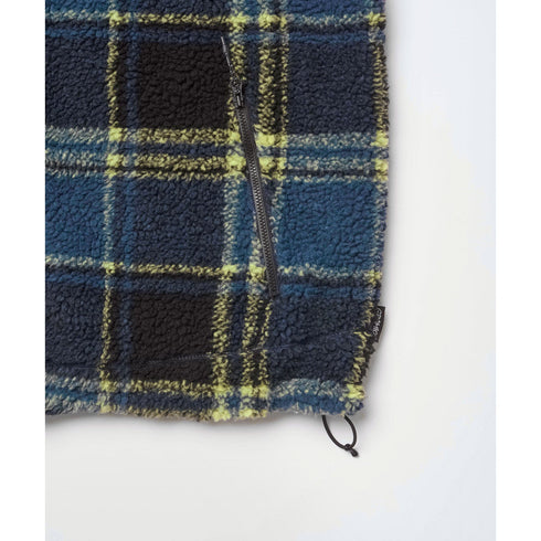 Gramicci Reversible Sherpa Plaid Jacket - Plaid / Black - Streetart.fr