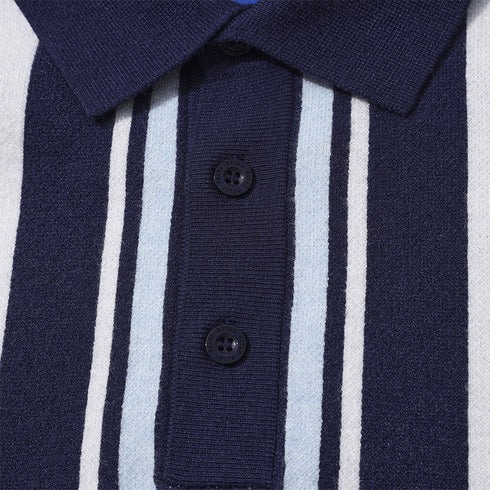 Helas Bronx Knit Polo - navy — vue 3