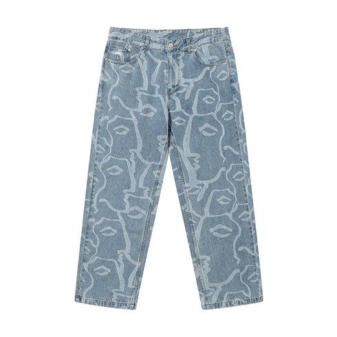 Helas Dieux Grecs Jeans Pants - Light Blue — pantalon