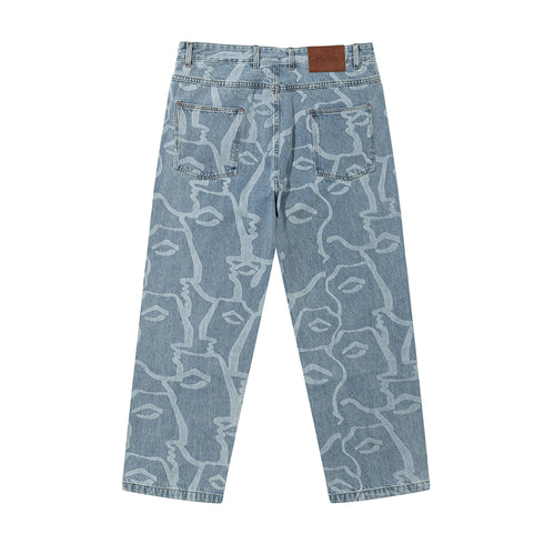 Helas Dieux Grecs Jeans Pants - Light Blue — vue 2