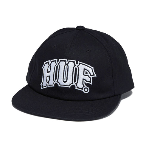 Huf Cap Classic Arch Snapback - Black / White - Streetart.fr