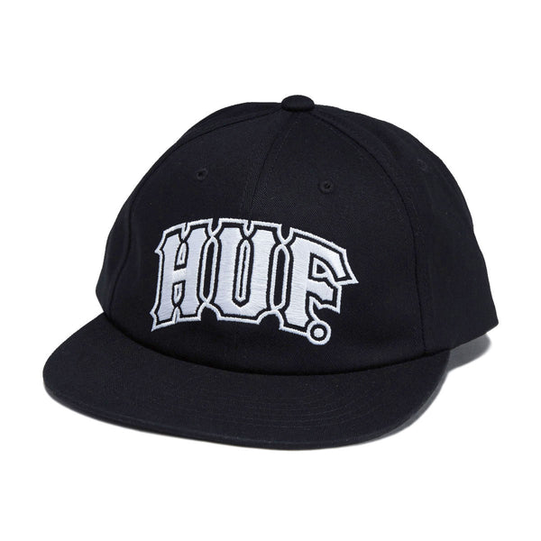 Huf Cap Classic Arch Snapback - Black / White - Streetart.fr