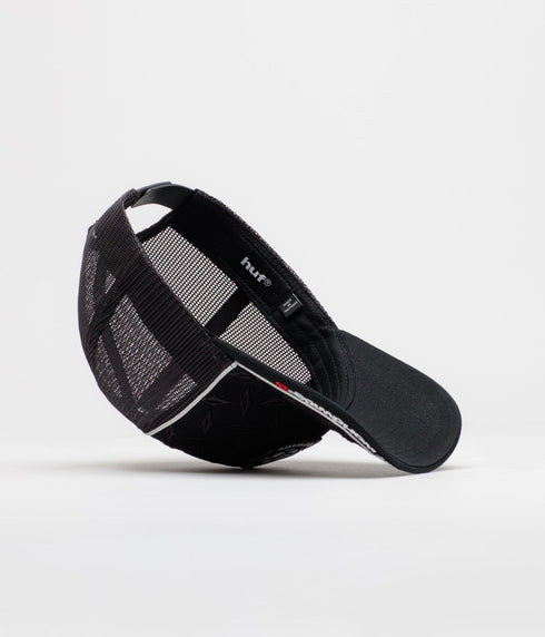 Huf Cap Fantasie Trucker - Black - Streetart.fr