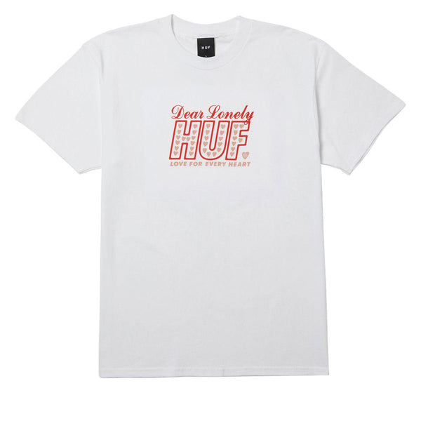 Huf Lonely Hearts - White - Streetart.fr