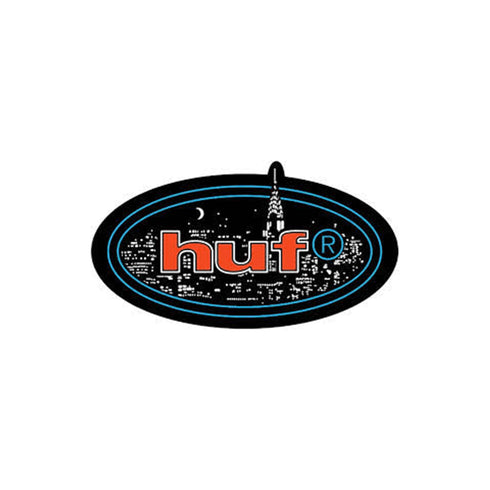 Huf Sticker City Lights Black - Streetart.fr