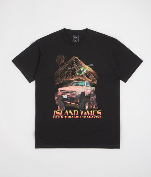 Huf X Thrasher Island Times - Black - Streetart.fr