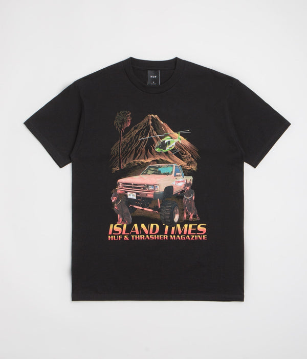 Huf X Thrasher Island Times - Black - Streetart.fr