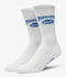 Huf X Thrasher Logo Socks - White - Streetart.fr