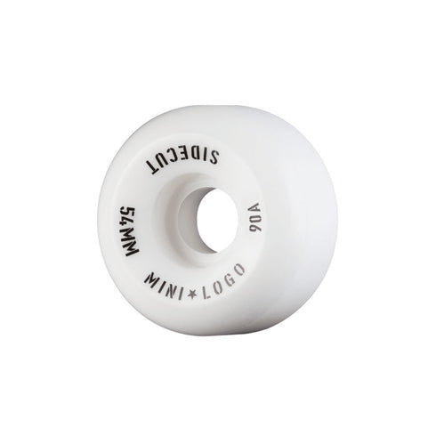 Mini Logo Wheels (Jeu De 4) 54Mm Sidecut Hybrid Iii 90A - White - Streetart.fr