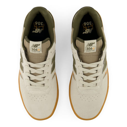 New Balance Numeric Nm 306 Cup Jamie Foy - Timberwolf / Dark Moss - Streetart.fr