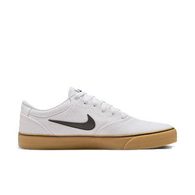 Nike SB Chron 2 Cnvs Summit White / Black / White Gum Light Brown - Streetart.fr