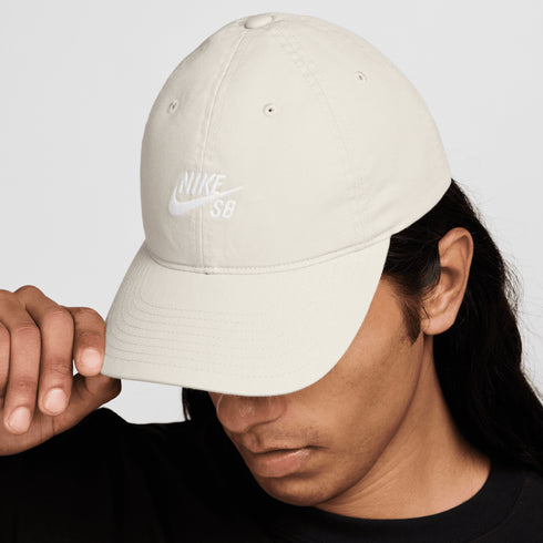 Nike SB Club Cap - Light Bone / White — vue 7