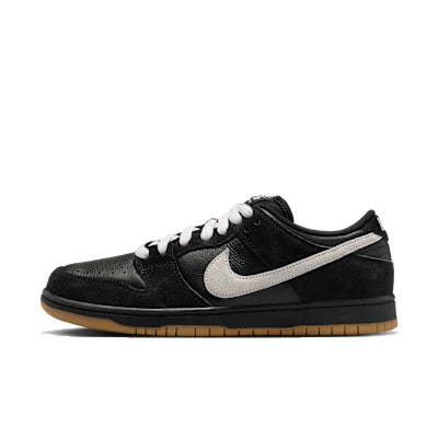 Nike SB Dunk Low Pro Black / White / Black -Gum Light Brown - Streetart.fr