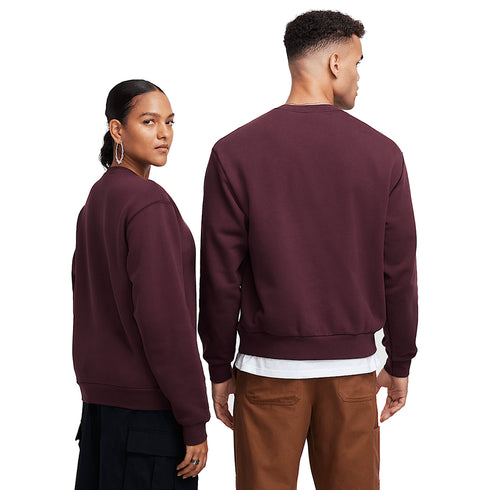 Nike SB Fleece Crew Essential Logo - Burgundy Crush / White - Streetart.fr