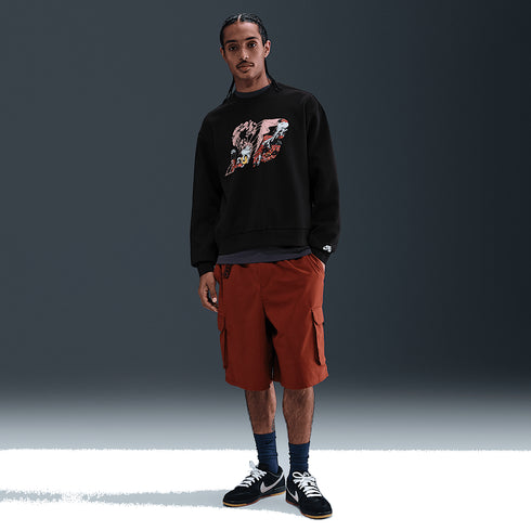 Nike SB Fleece Po Crew Ssnl Gfx - Black / White - Streetart.fr