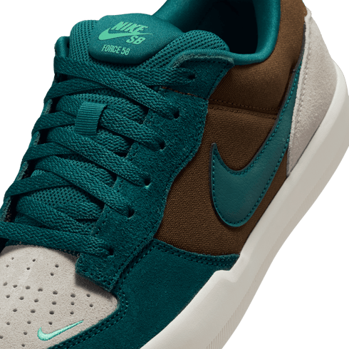 Nike Sb Force 58 - Mosswood Brown/Light Orewood Brown/Sail/Geode Teal - Streetart.fr