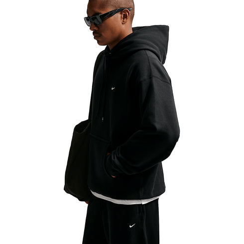 Nike SB Solo Swoosh Hoodie - Black / Black / White - Streetart.fr