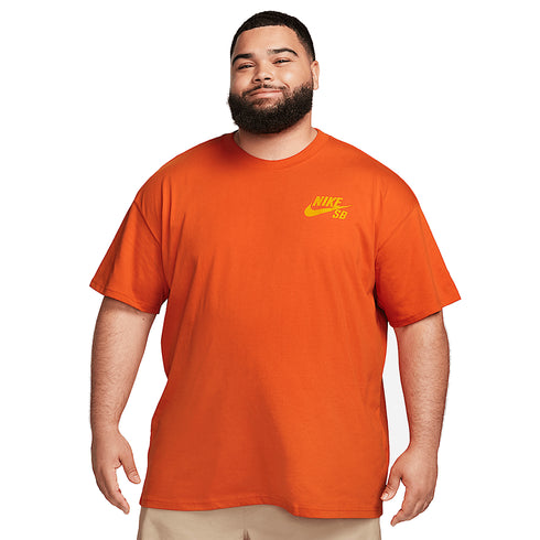 Nike SB Tee Logo Lbr Ss Tee Camfire Orange - Streetart.fr