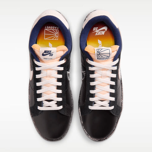 Nike SB X Rassvet Zoom Tennis Classic QS - Blue Void / Blue void / Sail — vue 3