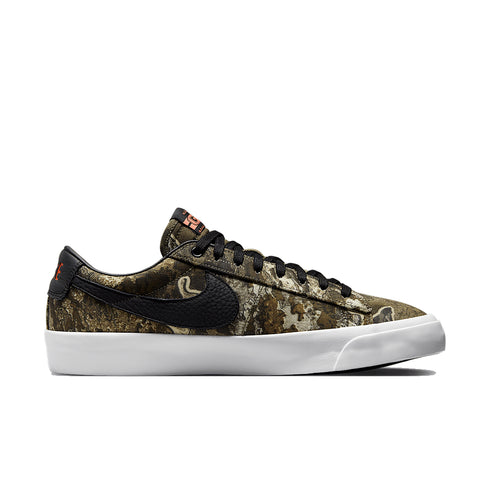 Nike SB Zoom Blazer Low Pro Gt Real Tree Black / Safety Orange-Black - Streetart.fr