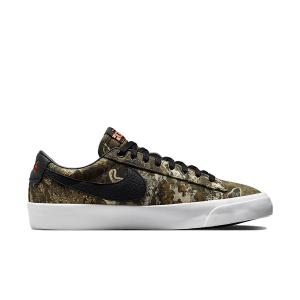 Nike SB Zoom Blazer Low Pro Gt Real Tree Black / Safety Orange-Black - Streetart.fr