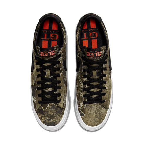 Nike SB Zoom Blazer Low Pro Gt Real Tree Black / Safety Orange-Black - Streetart.fr