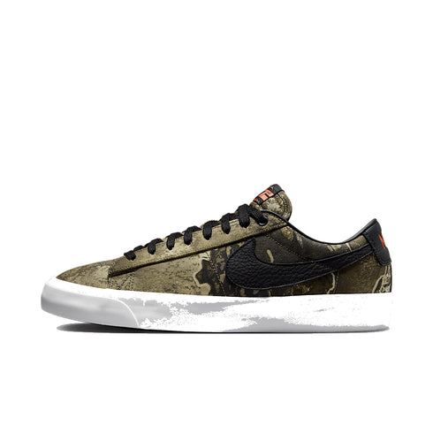 Nike SB Zoom Blazer Low Pro Gt Real Tree Black / Safety Orange-Black - Streetart.fr