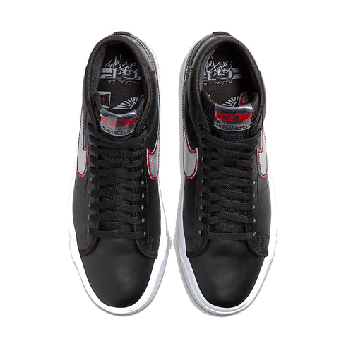 Nike SB Zoom Blazer Mid Pro - Gt Black / Metallic Silver - Streetart.fr