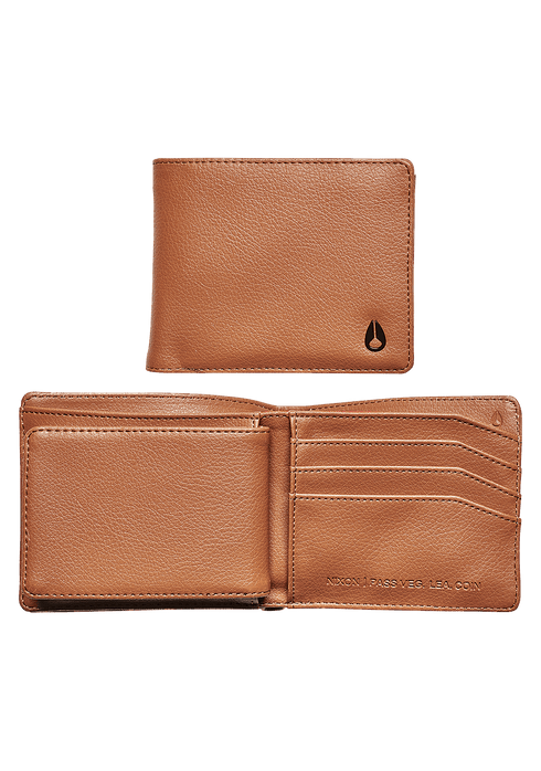 Nixon Pass Leather Coin Wallet Brown - Streetart.fr