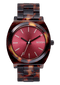 Nixon Time Teller Acetate - Tortoise - Streetart.fr