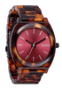 Nixon Time Teller Acetate - Tortoise - Streetart.fr