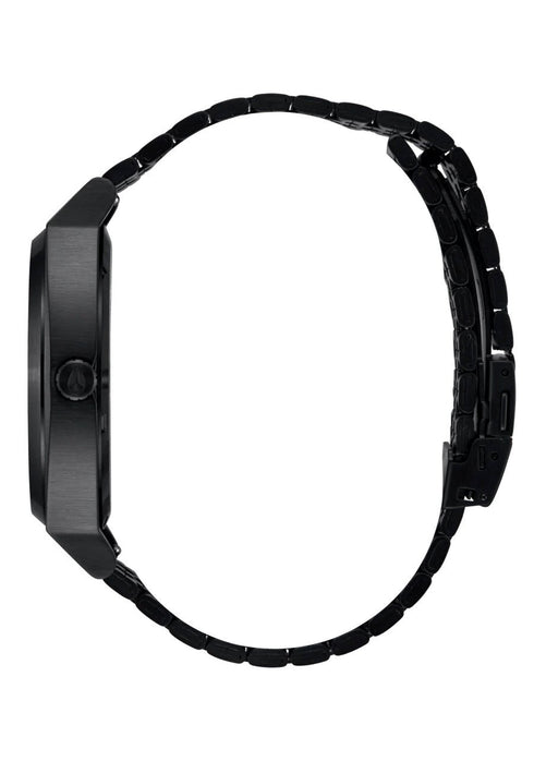 Nixon Time Teller Solar - All Black / White - Streetart.fr