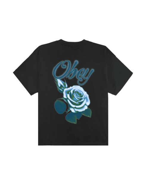 Obey Airbrushed Rose - Vintage Black - Streetart.fr