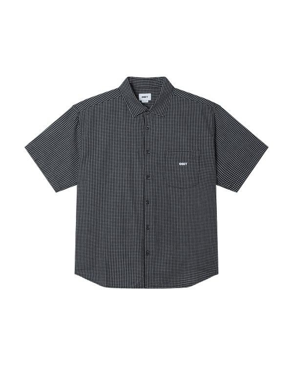 Obey Bigwig Frank Woven Surf Shirt - Black Multi - Streetart.fr