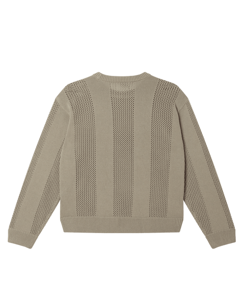 Obey Crochet Sweater - London Fog - Streetart.fr