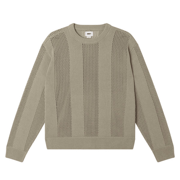 Obey Crochet Sweater - London Fog - Streetart.fr
