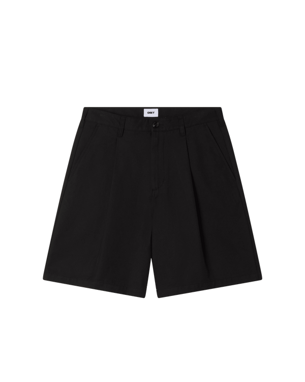 Obey Dean Pleated Short - Black - Streetart.fr