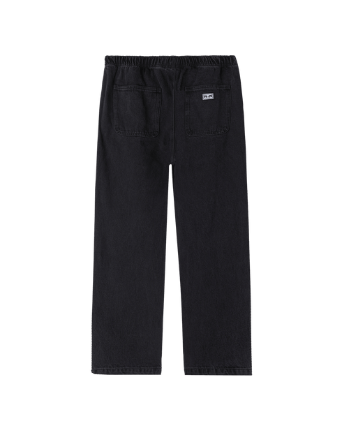 Obey Easy Denim Pant Faded Black - Streetart.fr