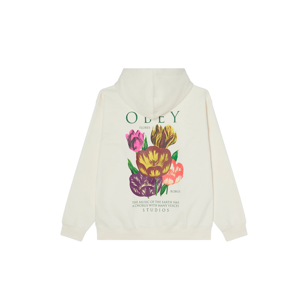Obey Flores Robus Hood - Unbleached - Streetart.fr