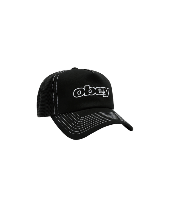 Obey Form Trucker Cap - Black - Streetart.fr