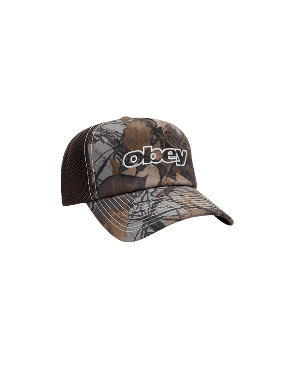 Obey Form Trucker Cap - Fence Camo Multi - Streetart.fr