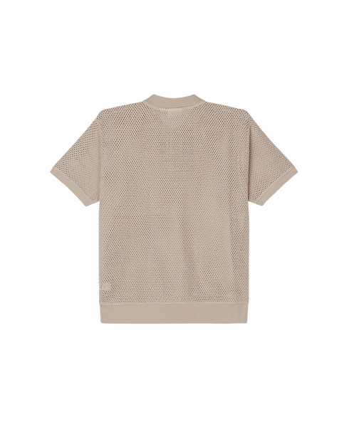 Obey Saratoga Mesh Manches Courtes - Silver Grey - Streetart.fr