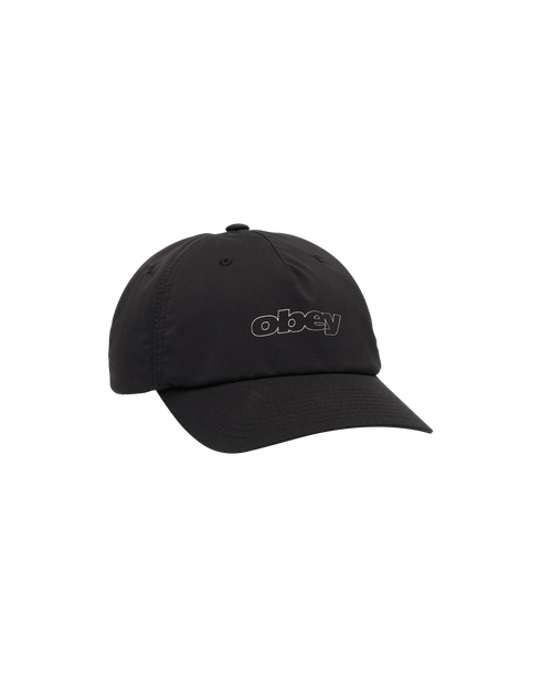 Obey Scamble 5 Panel Strapback Cap - Black - Streetart.fr