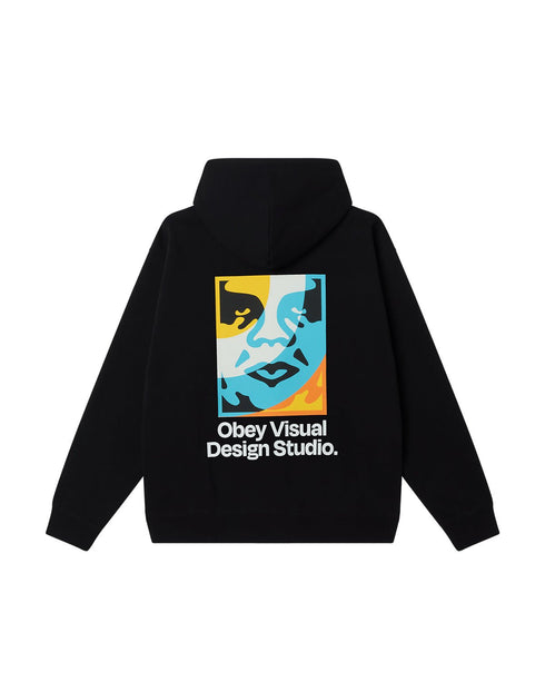 Obey Visual Design Studio Hood - Black - Streetart.fr
