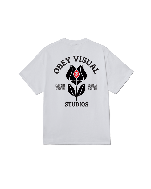 Obey Visual Studios Flower - White - Streetart.fr