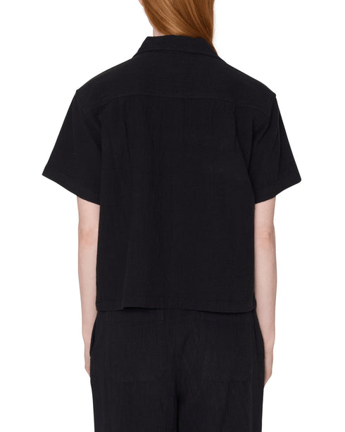 Obey Women Roses Embellished Shirt - Off Black - Streetart.fr