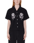 Obey Women Roses Embellished Shirt - Off Black - Streetart.fr